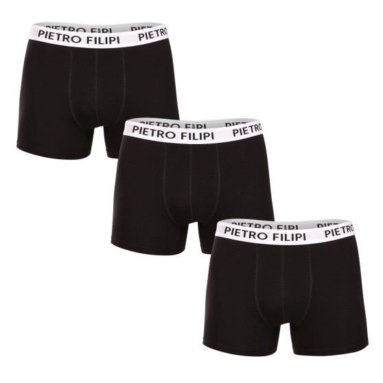 3PACK herenboxershort Pietro Filipi zwart (3BCL003)