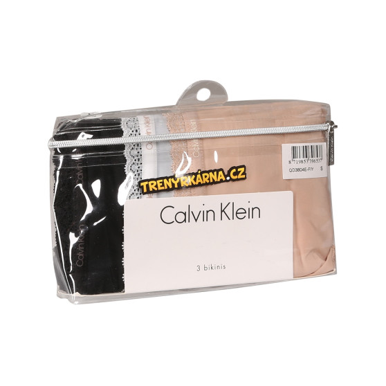 3PACK Dames slip Calvin Klein veelkleurig (QD3804E-FIY)