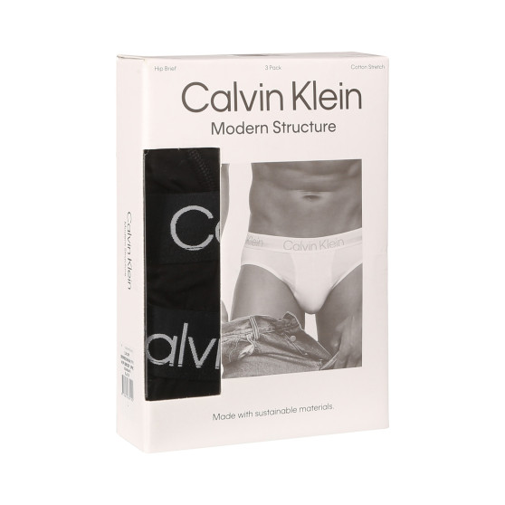 3PACK herenslip Calvin Klein zwart (NB2969A-7VI)