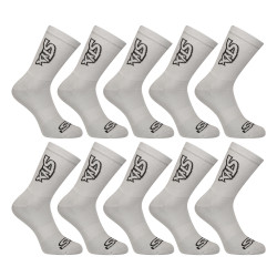 10PACK sokken Styx hoog grijs (10HV1062)