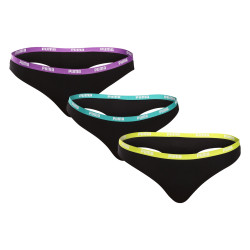 3PACK dames string Puma zwart (503008001 005)