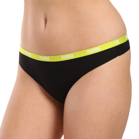 3PACK dames string Puma zwart (503008001 005)