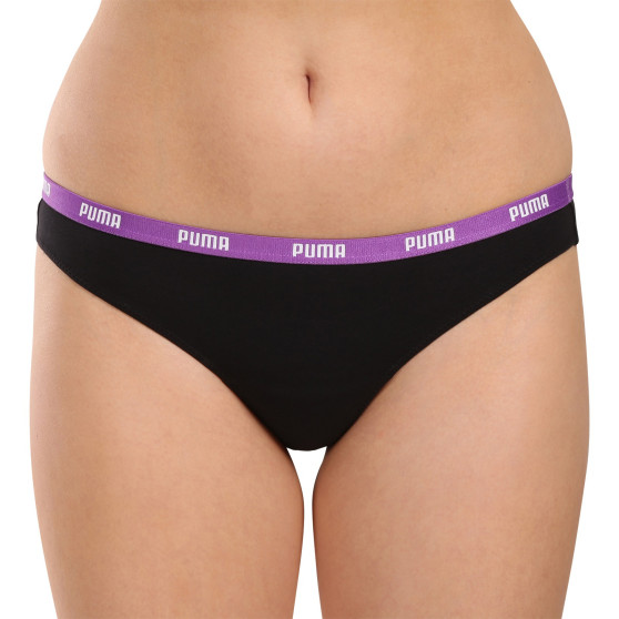 3PACK dames string Puma zwart (503008001 005)