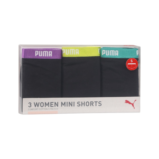 3PACK Dames slip Puma zwart (503006001 005)