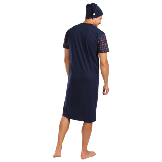 Heren nachtjapon Foltýn donkerblauw oversized (FNKKN21)