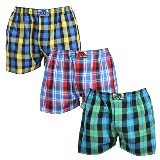 3PACK Herenboxershort Styx classic elastisch meerkleurig (3A103789)