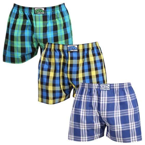 3PACK Herenboxershort Styx classic elastisch meerkleurig (3A103890)