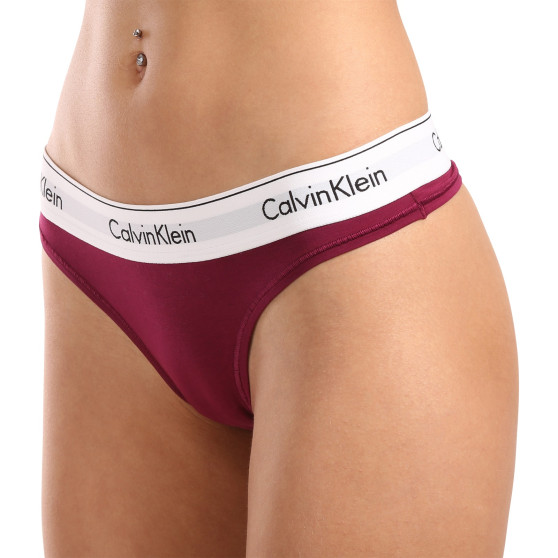 Dames string Calvin Klein paars (F3786E-VGP)