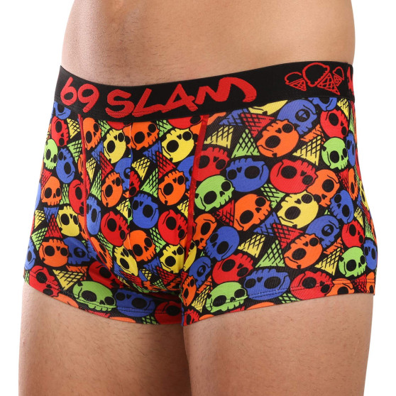 69SLAM Herenboxershort hippe bamboe SKULL CONE (MHBSKC-BB)