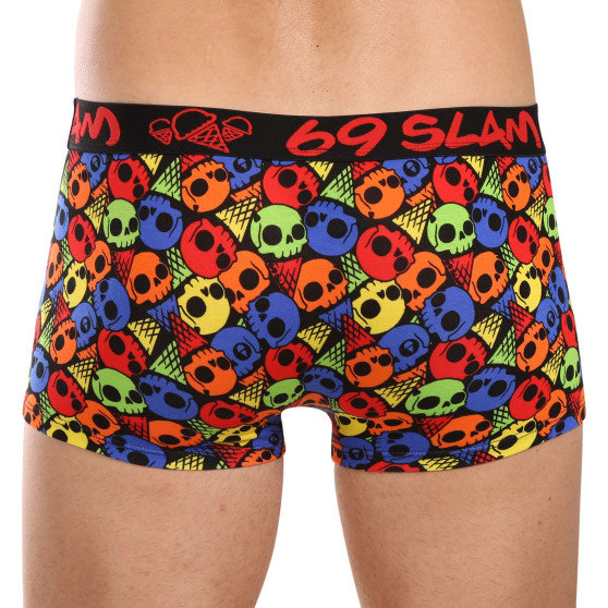 69SLAM Herenboxershort hippe bamboe SKULL CONE (MHBSKC-BB)