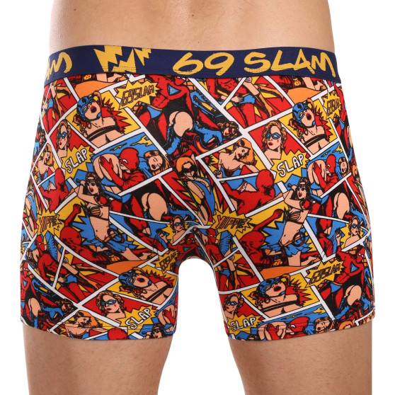 69SLAM Herenboxershorts pasvorm bamboe PERVERT HERO (MPBPVO-BB)