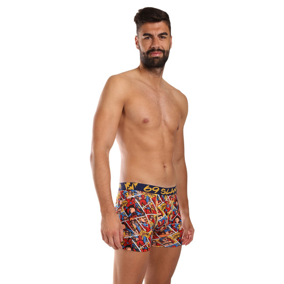 69SLAM Herenboxershorts pasvorm bamboe PERVERT HERO (MPBPVO-BB)