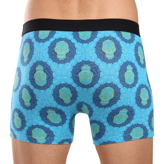 69SLAM Herenboxershorts pasvorm bamboe SKULL MANDALA (MPBSKM-BB)