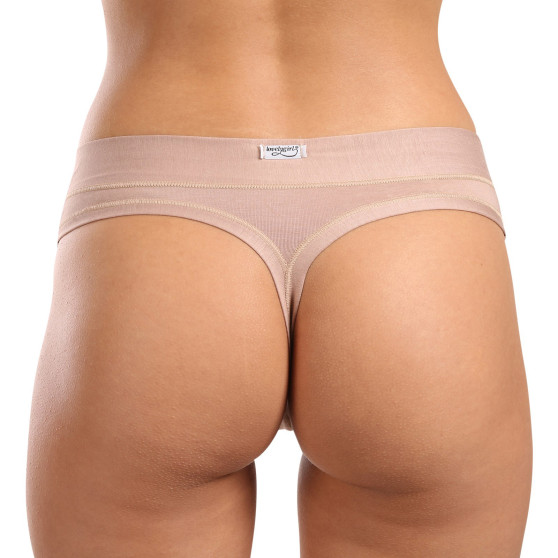 Dames string Lovelygirl beige (3678-nude)