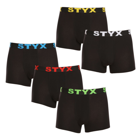 5PACK herenboxershort Styx sport elastisch zwart (5G9601)