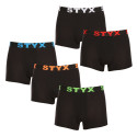 5PACK herenboxershort Styx sport elastisch zwart (5G9602)