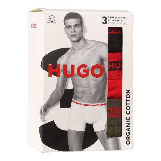 3PACK herenboxershort HUGO veelkleurig (50520475 971)