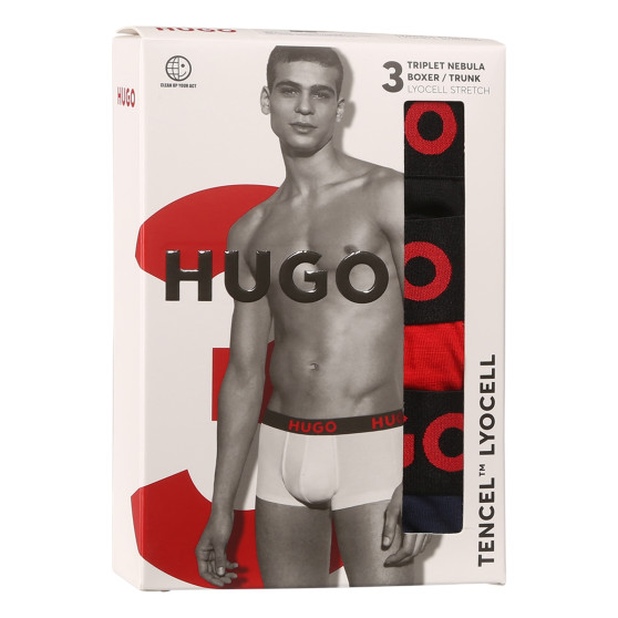 3PACK herenboxershort HUGO veelkleurig (50496723 982)