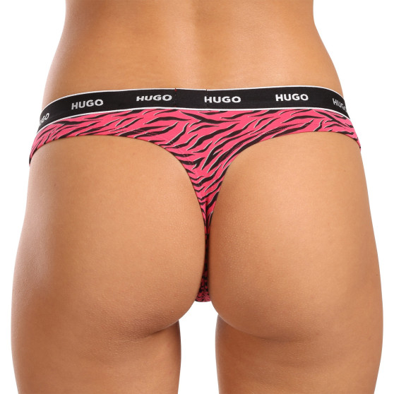 3PACK dames string HUGO veelkleurig (50495870 661)