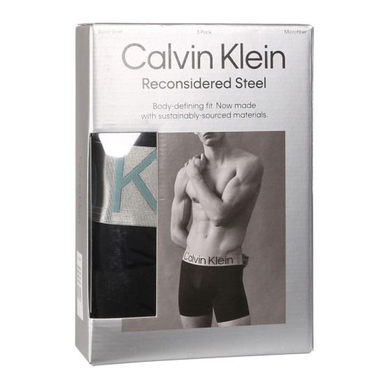 3PACK herenboxershort Calvin Klein zwart (NB3075A-QTE)