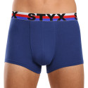 Styx Herenboxershort sportelastisch donkerblauw driekleur (G1968)