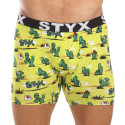 Styx Heren boxershorts lange kunst sport rubber cactus (UN1351)