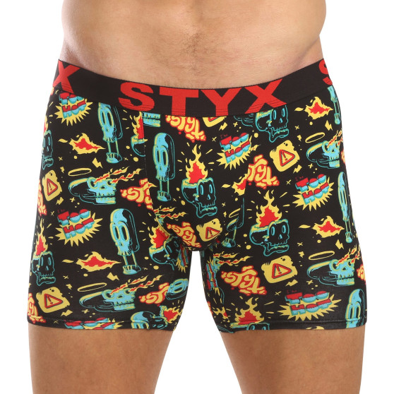 Styx Heren boxershorts lange kunst sport rubber toohot (UN1458)