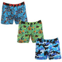 3PACK herenboxershort Styx lang kunst sport elastisch meerkleurig (3UN15780)