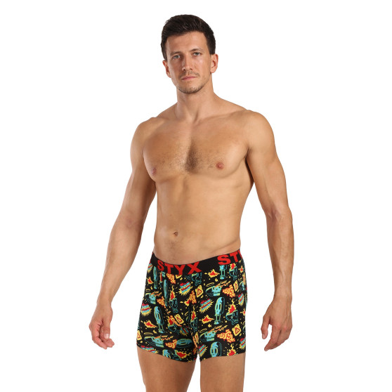 Styx Heren boxershorts lange kunst sport rubber toohot (UN1458)