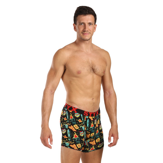 Styx Heren boxershorts lange kunst sport rubber toohot (UN1458)