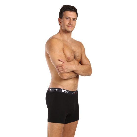 3PACK herenboxershort DAYZ zwart (DZ001)