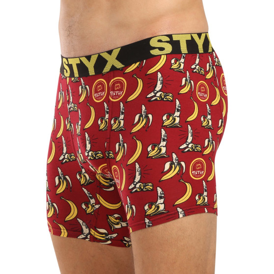 Styx Heren boxershorts lange kunst sport rubberen bananen (UN1359)