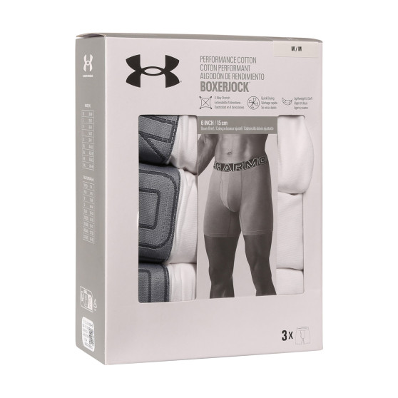 3PACK herenboxershort Under Armour wit (1383889 100)