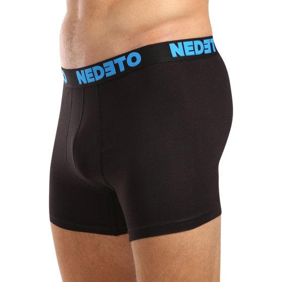 5PACK herenboxershort Nedeto zwart (5NB003)