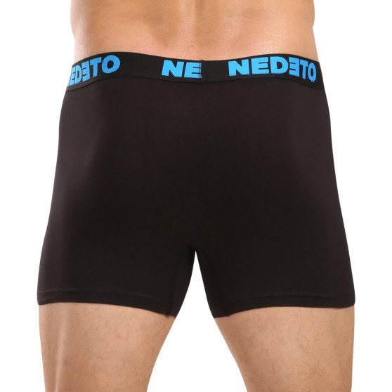 5PACK herenboxershort Nedeto zwart (5NB003)