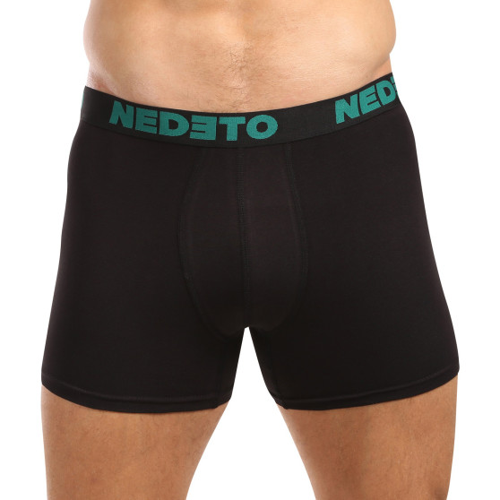 5PACK herenboxershort Nedeto zwart (5NB003)