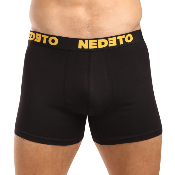 5PACK herenboxershort Nedeto zwart (5NB003)