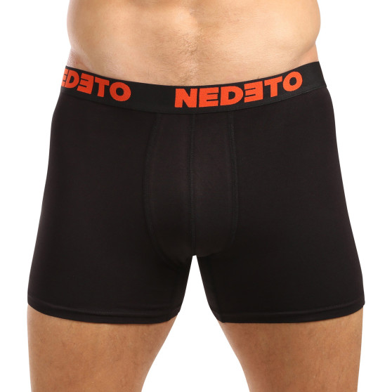 5PACK herenboxershort Nedeto zwart (5NB003)