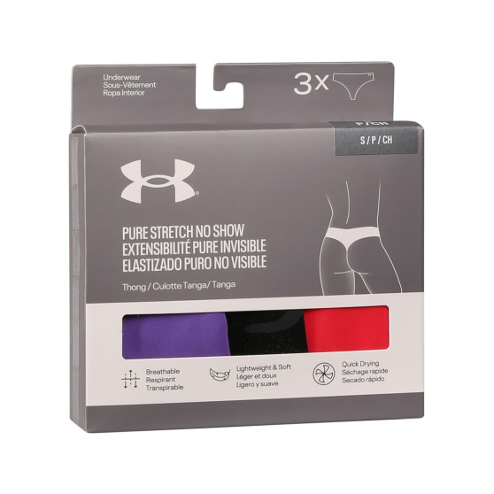 3PACK dames string Under Armour veelkleurig (1383894 001)