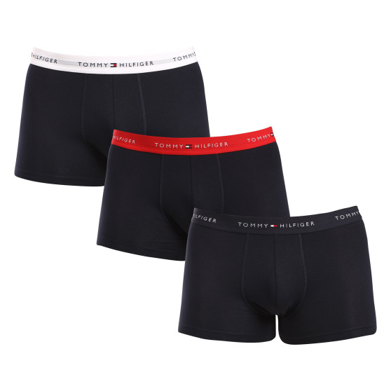 3PACK herenboxershort Tommy Hilfiger donkerblauw (UM0UM02763 0W3)