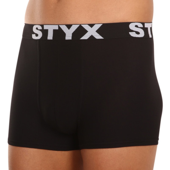 Herenboxershort Styx sport elastisch oversized zwart (R960)