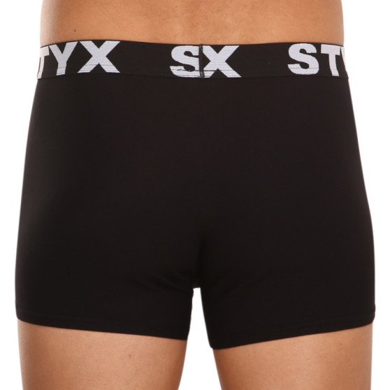 Herenboxershort Styx sport elastisch oversized zwart (R960)