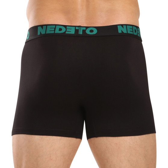 10PACK herenboxershort Nedeto zwart (10NB004b)