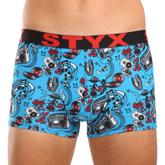 Styx Heren boxershorts kunst sport rubber muziek (G1558)