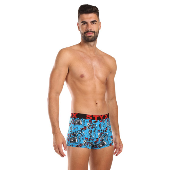 Styx Heren boxershorts kunst sport rubber muziek (G1558)