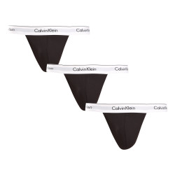 3PACK heren string Calvin Klein zwart (NB3226A-001)