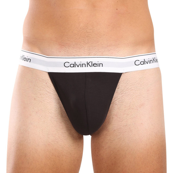 3PACK heren string Calvin Klein zwart (NB3226A-001)