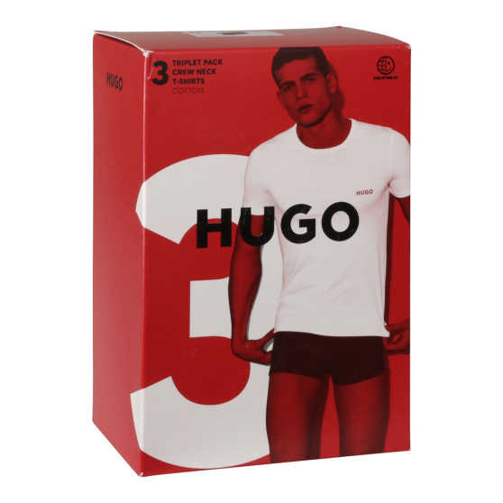 3PACK heren t-shirt HUGO veelkleurig (50480088 966)