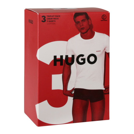 3PACK heren t-shirt HUGO veelkleurig (50480088 985)