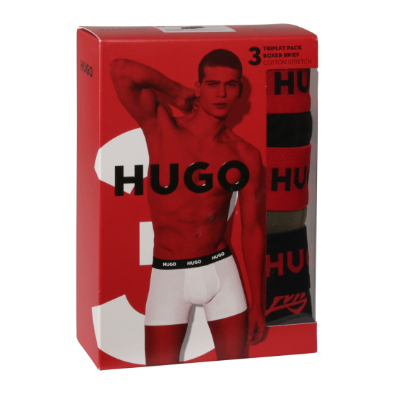 3PACK herenboxershort HUGO veelkleurig (50517887 984)